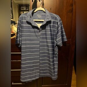 Ben Sherman Navy Striped Polo Shirt